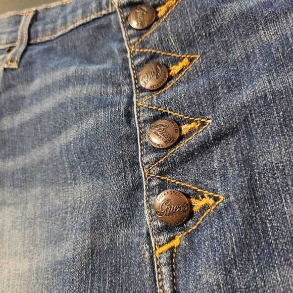 Guess Blue Knee-Length Pencil Skirt - Picture 3 of 6